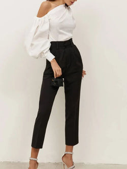 Elara Luxe | Asymmetrische Off Shoulder top